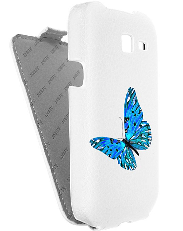 Кожаный чехол для Samsung Galaxy Trend (S7390) Armor Case "Full" (Белый) (Дизайн 11/11)
