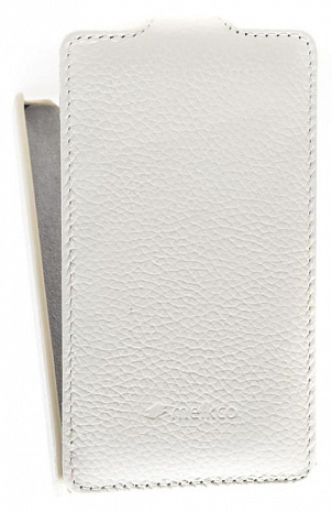    Nokia X Dual Sim Melkco Premium Leather Case - Jacka Type (White LC)