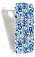 Кожаный чехол для Alcatel One Touch Idol 2 Mini L 6014X Armor Case (Белый) (Дизайн 18/18)