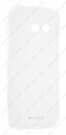 Чехол силиконовый для Samsung Galaxy A3 (2017) Melkco Poly Jacket TPU (Прозрачно-Матовый)