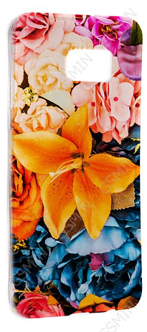 Чехол силиконовый для Samsung Galaxy Note 5 TPU (Прозрачный) (Дизайн 9)