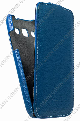 Кожаный чехол для Samsung Galaxy Win Duos (i8552) Melkco Premium Leather Case - Jacka Type (Dark Blue LC)