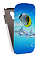 Кожаный чехол для Samsung Galaxy S4 Mini (i9190) Armor Case "Full" (Белый) (Дизайн 150)