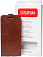 Кожаный чехол-флип GSMIN Series Classic для ZTE Tempo X с магнитной застежкой (Коричневый)