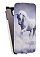 Кожаный чехол для Samsung Galaxy Alpha (G850F) Armor Case "Full" (Белый) (Дизайн 117)