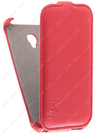 Кожаный чехол для Alcatel One Touch POP STAR 5022D Aksberry Protective Flip Case (Красный)