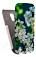 Кожаный чехол для Samsung Galaxy S4 Mini (i9190) Armor Case "Slim" Vintage (Белый) (Дизайн 42)
