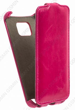 Кожаный чехол для Samsung Galaxy S2 Plus (i9105) Armor Case (Vintage Red Rose)