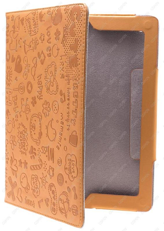 Кожаный чехол для iPad 2/3 и iPad 4 RHDS Fashion Leather Case (Светло-Коричневый)