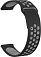 Ремешок силиконовый GSMIN Sport Edition 20 для Samsung Gear Sport / S2 Classic / Galaxy Watch (42 mm) / Watch Active (Черно-серый)