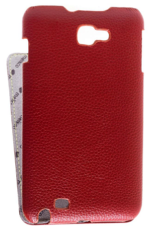    Samsung Galaxy Note (N7000) Melkco Premium Leather Case - Jacka Type (Red LC)