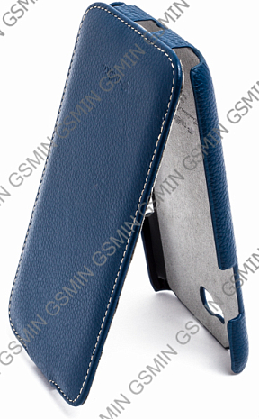 Кожаный чехол для Samsung Galaxy Note 2 (N7100) Melkco Premium Leather Case - Jacka Type (Dark Blue LC)