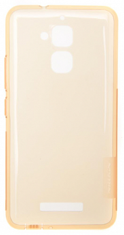 Чехол силиконовый для Asus Zenfone 3 Max ZC520TL Nillkin Nature TPU Case (Прозрачно-золотой)