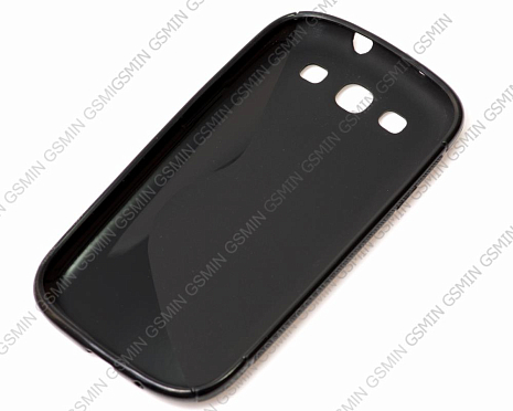 Чехол силиконовый для Samsung Galaxy S3 (i9300) S-Line TPU (Чёрный)