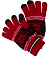 Перчатки Touch Glove для сенсорных (емкостных) экранов "Снежинка" (Красный)