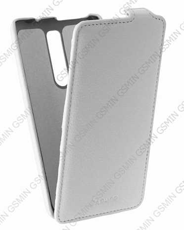 Кожаный чехол для Asus Zenfone 2 ZE550ML / Deluxe ZE551ML Armor Case "Full" (Белый)