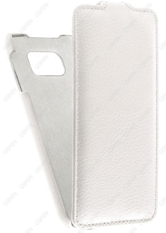Кожаный чехол для Samsung Galaxy S6 G920F Art Case (Белый)