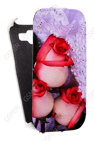 Кожаный чехол для Samsung Galaxy Win Duos (i8552) Redberry Stylish Leather Case (Белый) (Дизайн 104)