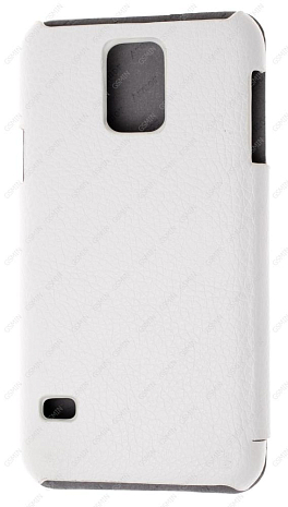 Кожаный чехол для Samsung Galaxy S5 Armor Case - Book Type (Белый) (Дизайн 2)