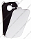 Кожаный чехол для Alcatel One Touch M'Pop / 5020D Aksberry Protective Flip Case (Белый)