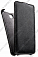 Кожаный чехол для Alcatel One Touch Scribe HD / 8008D Gecko Case (Черный)