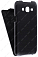 Кожаный чехол для Samsung Galaxy J5 SM-J500H Aksberry Protective Flip Case (Черный)
