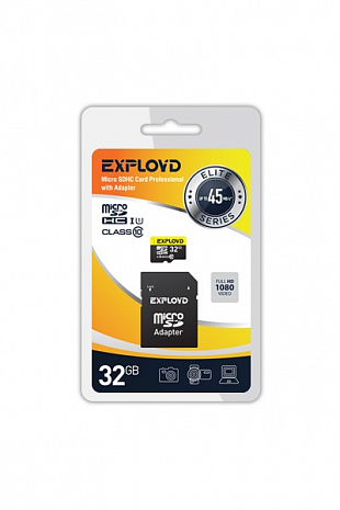   Exployd Micro SDXC Card Elite Series 32GB Class 10 UHS-I (45 MB/s)   SD