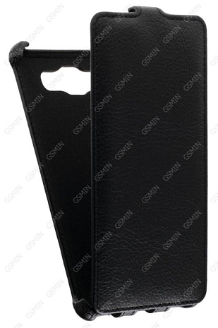Кожаный чехол для Samsung Galaxy J7 Armor Case (Черный)