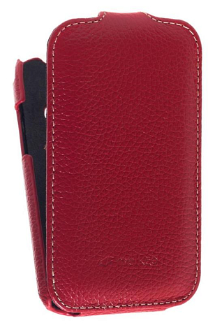    Samsung Galaxy Ace Duos S6802 Melkco Premium Leather Case - Jacka Type (Red LC)