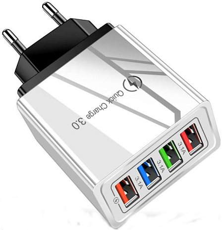      ( ) HRS HCJ-4308   Quick Charge 3.0  4 USB  ()