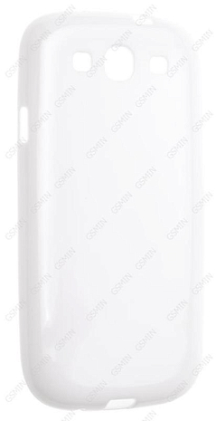 Чехол силиконовый для Samsung Galaxy S3 (i9300) TPU (Белый)