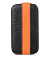    Samsung Galaxy S3 (i9300) Melkco Premium Leather Case - Limited Edition Jacka Type (Black/Orange LC)