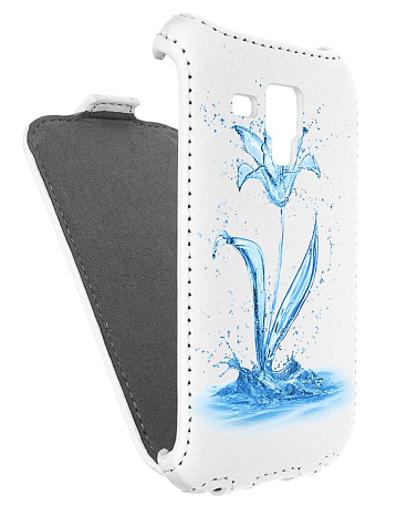 Кожаный чехол для Samsung Galaxy Trend Plus S7580/S7582 Armor Case (Белый) (Дизайн 8/8)