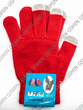 Перчатки для сенсорных экранов iPhone / iPad / Samsung / HTC (Red)