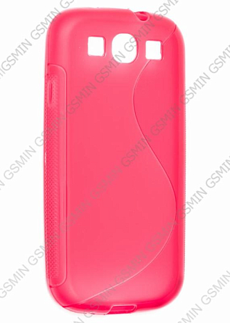 Чехол силиконовый для Samsung Galaxy S3 (i9300) S-Line TPU (Розовый)
