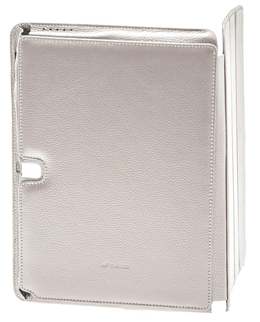    Samsung Galaxy Note 10.1 2014 Edition Melkco Premium Leather Case - Slimme Cover Type (White LC) Ver.6