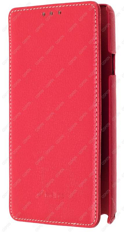 Кожаный чехол для Samsung Galaxy Note 3 (N9005) Melkco Premium Leather Case - Face Cover Book Type (Red LC) Ver.3