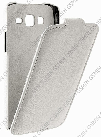 Кожаный чехол для Samsung Galaxy Grand 2 (G7102) Art Case (Белый)