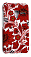 Кожаный чехол-накладка для Alcatel PIXI 3(4) 4013D Aksberry (Белый) (Дизайн 146)