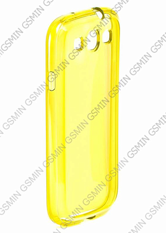 Чехол силиконовый для Samsung Galaxy S3 (i9300) TPU (Transparent Yellow)