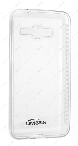Чехол силиконовый для Samsung Galaxy Core 2 Duos (G355h) Jekod/KissWill (Прозрачный)