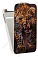 Кожаный чехол для Alcatel POP D1 4018D Art Case (Белый) (Дизайн 147)