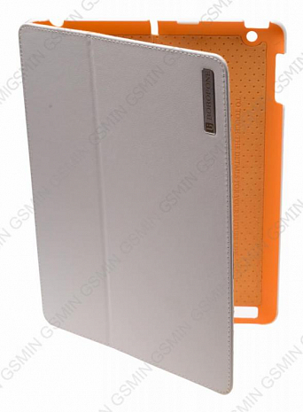 Кожаный чехол для iPad 2/3 и iPad 4 Borofone Leather protective case (Белый)