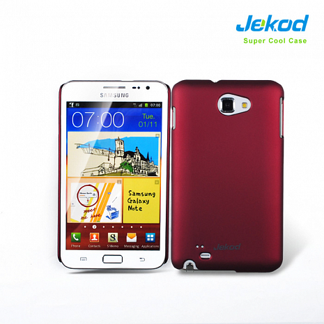 Чехол-накладка для Samsung Galaxy Note (N7000) Jekod (Красный)