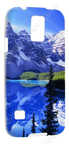 Чехол силиконовый для Samsung Galaxy S5 TPU (Белый) (Дизайн 40)