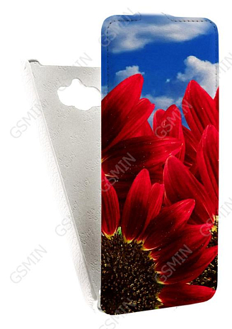 Кожаный чехол для ASUS ZenFone Max ZC550KL Aksberry Protective Flip Case (Белый) (Дизайн 171)