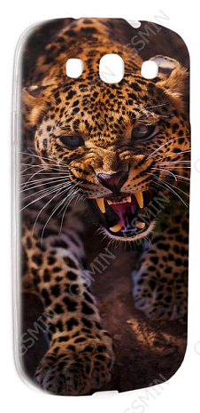 Чехол силиконовый для Samsung Galaxy S3 (i9300) TPU (Прозрачный) (Дизайн 147)