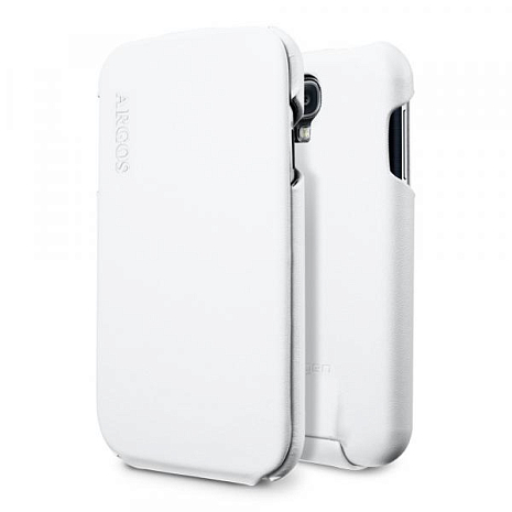 Кожаный чехол для Samsung Galaxy S4 (i9500) SGP Leather Case Argos (Белый)