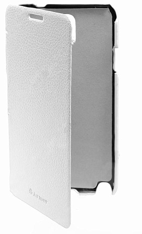 Кожаный чехол для Samsung Galaxy Note 3 (N9005) Armor Case - Book Type (Белый)
