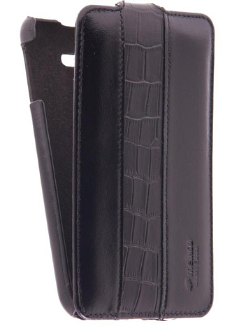    Samsung Galaxy Note (N7000) Melkco Premium Leather Case -Limited Edition Jacka Type (Vintage Black / Crocodile Print Pattern)